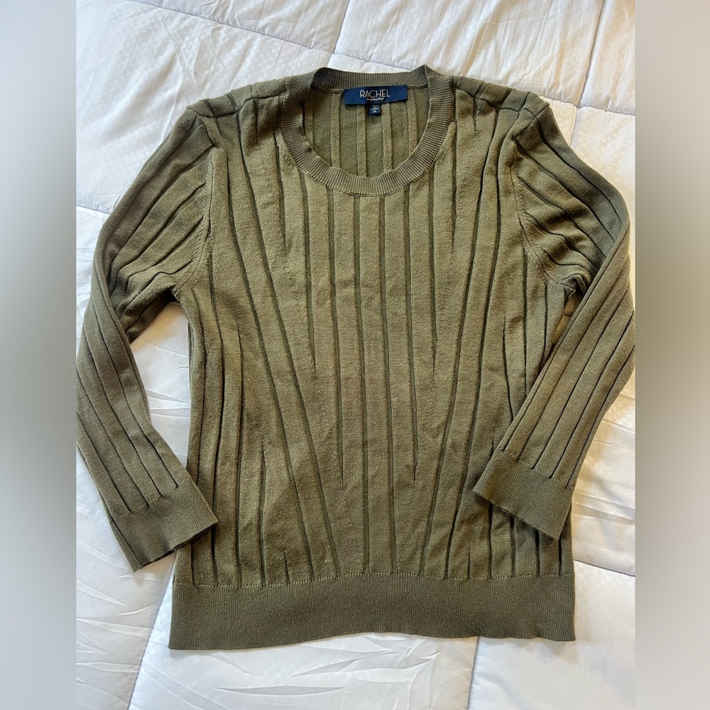 RACHEL Rachel Roy Olive Crewneck Sweater